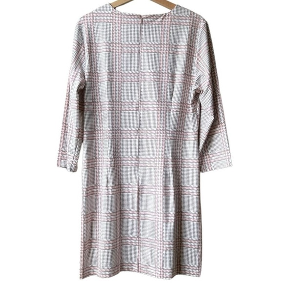 J. McLaughlin Sophia Houndstooth Plaid Catalina Cloth Sheath Dress Sz XL - Picture 7 of 13